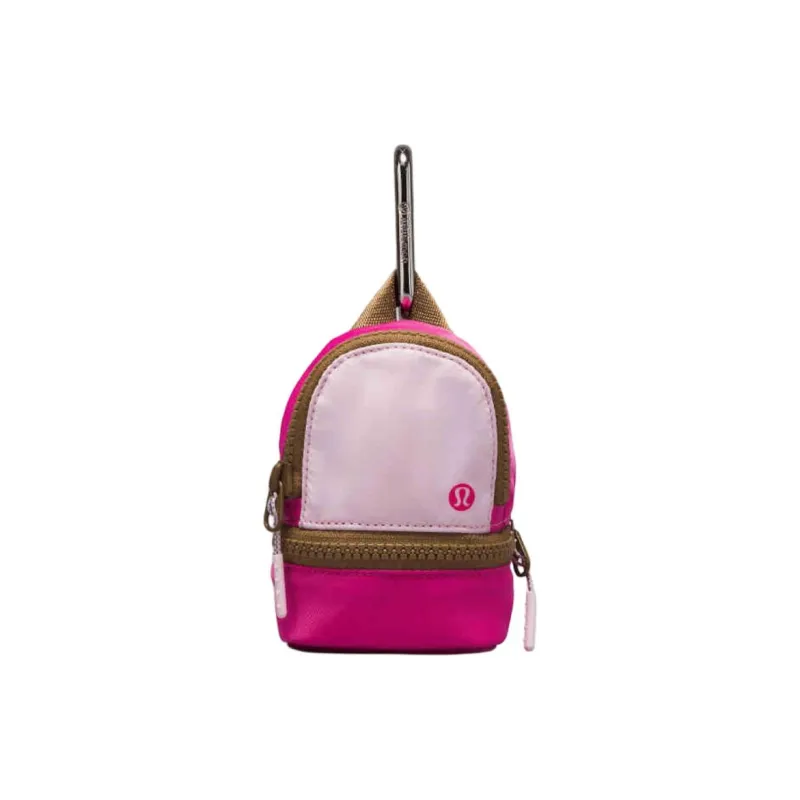 Lululemon Nylon Storage Bag Women's Sonic Pink & Brown-1