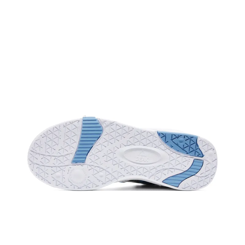 PEAK Guochuang Series Slip Resistant Low Top Skateboard Shoes Men Blue White-4