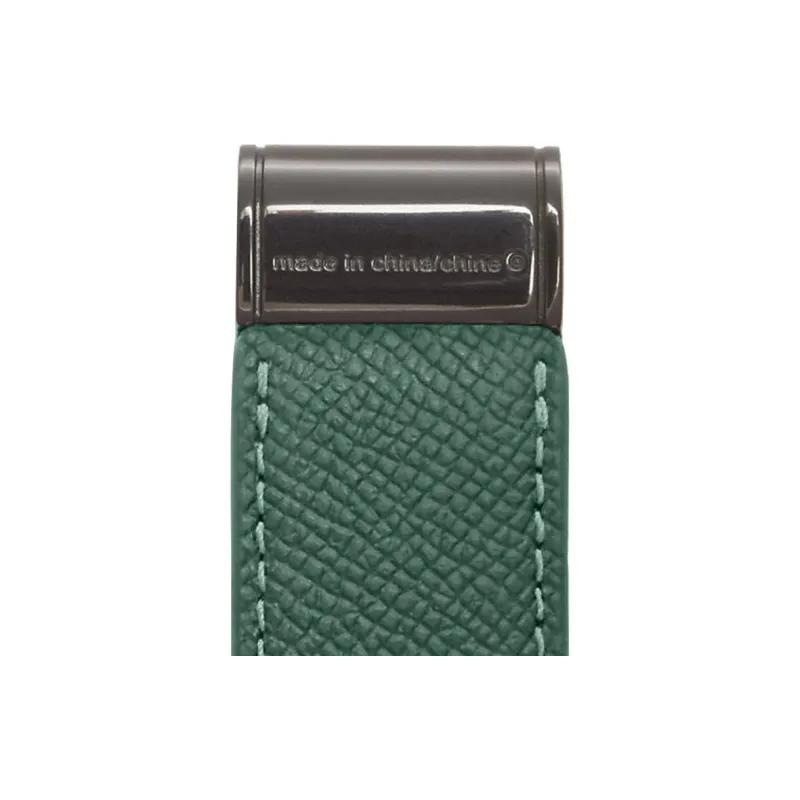 COACH Cross Grain Leather Wallet Bag Accessory Unisex Bronze & Green-5