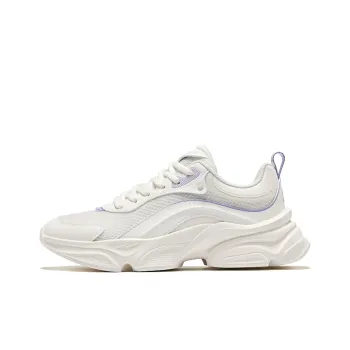 Erke Jade Rabbit Lite Height Increasing Slip Resistant Low Top Casual Shoes Women's Microcrystal White