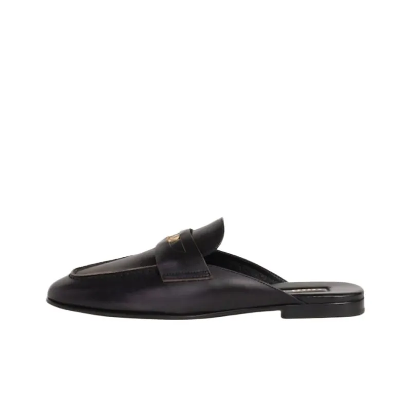 MIU MIU Closed Toe Slippers Women's Tan-0