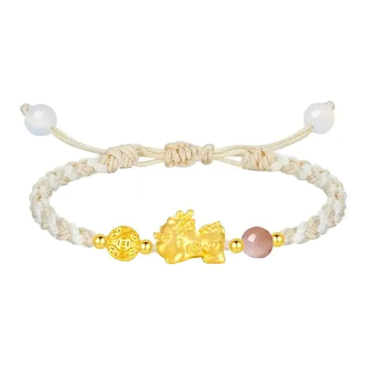 ZHOUBAIFU Gold Bracelet Unisex-0