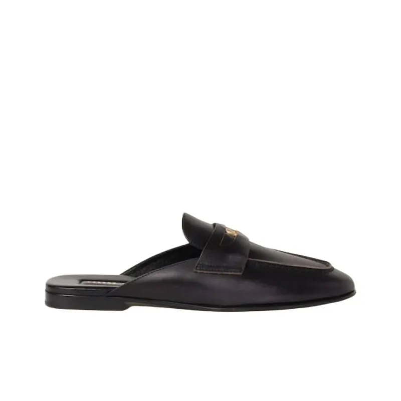MIU MIU Closed Toe Slippers Women's Tan-1