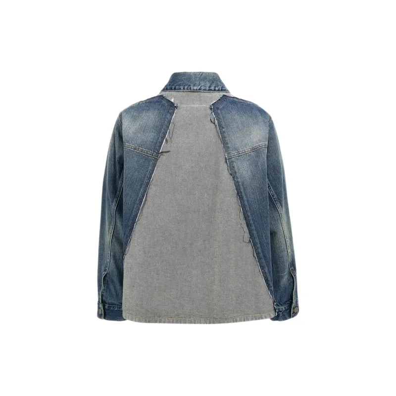 MM6 Maison Margiela Denim Distressed Jacket-1