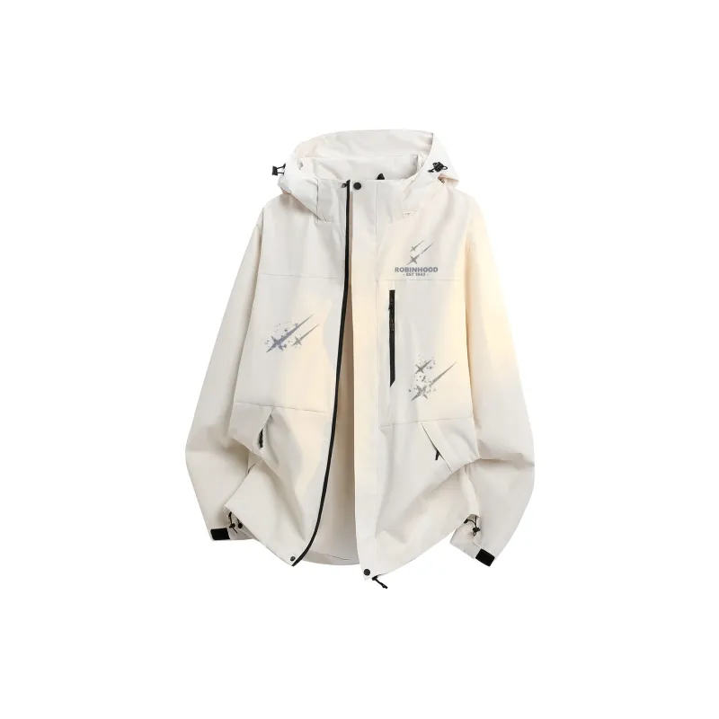 ROBINHOOD Water-Resistant Windproof Wear-Resistant Warm Windbreaker Jacket Unisex-16