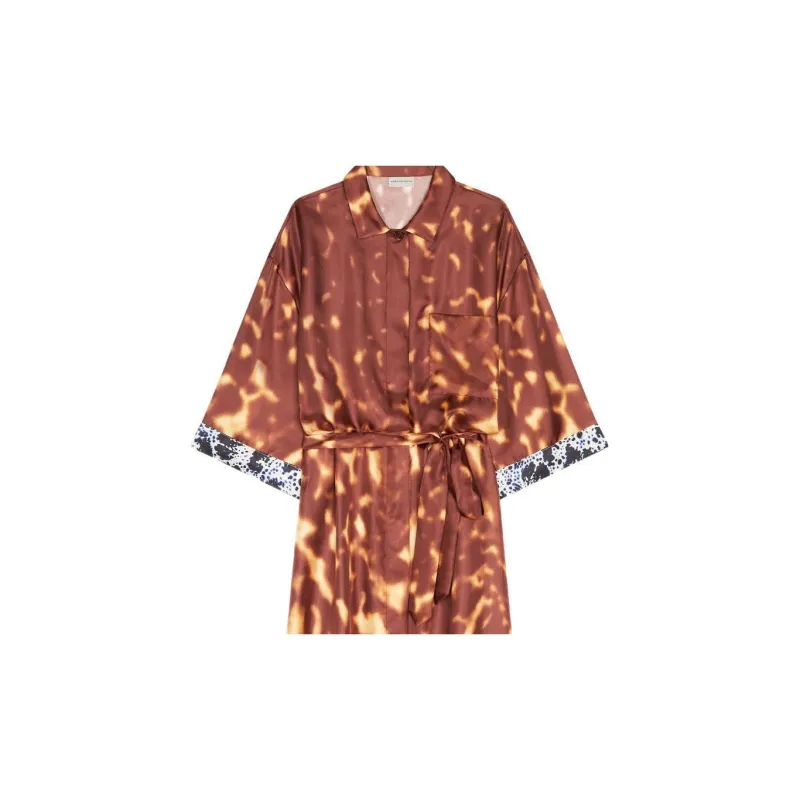 DRIES VAN NOTEN Silk Shirt Dress-4