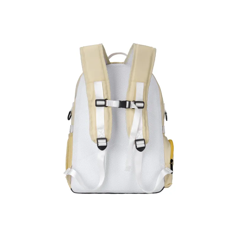 DRACONITE Polyester Student Backpack Backpack Multi-Compartment Backpack Unisex Cerulean White-11