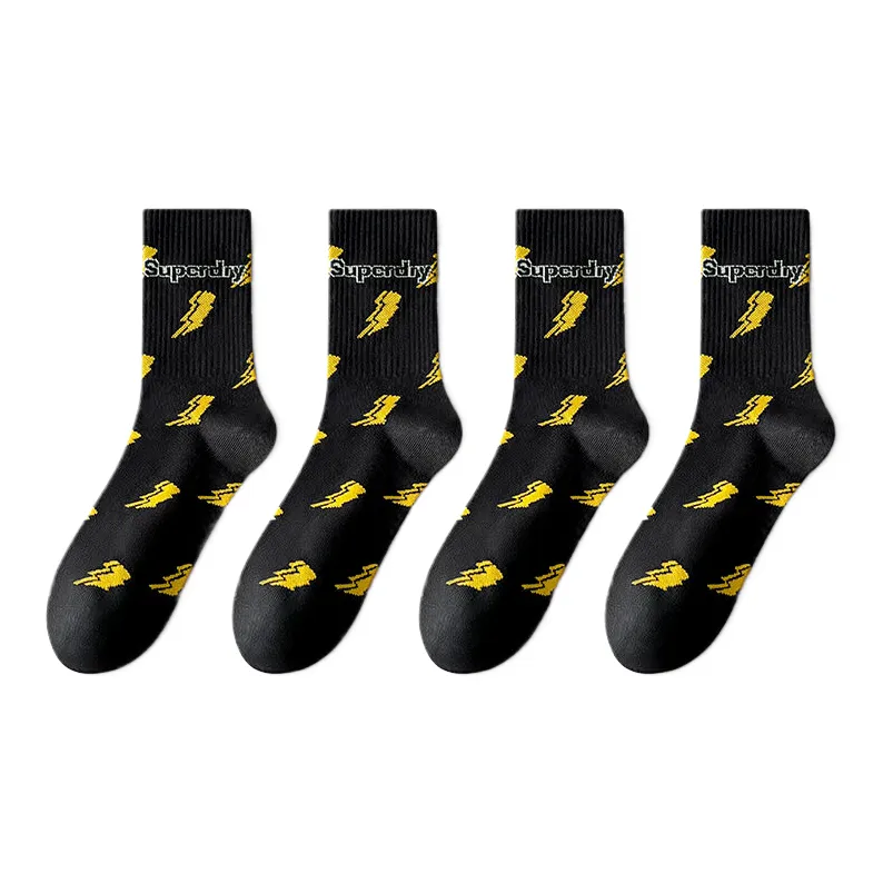 Cotton Gene Mid Calf Socks Men's 4 Pack-7