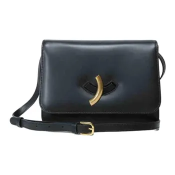Little Liffner Cow Leather Shoulder Bag Small Size Women's Black