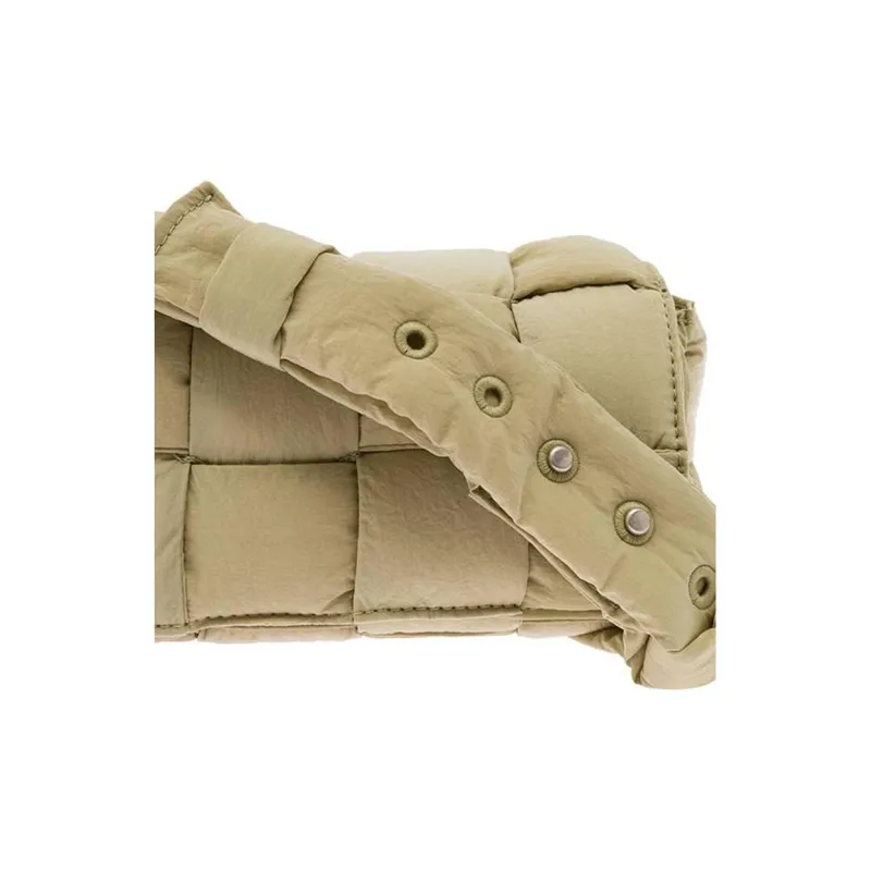 Bottega Veneta CASSETTE Fabric Shoulder Bag, Crossbody Bag Mini Men's Light Umber-2