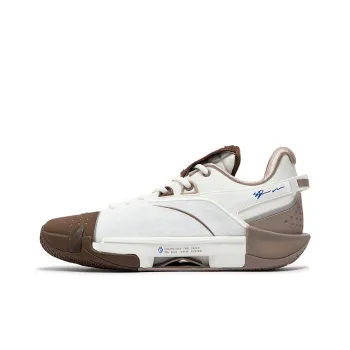 361° Slip Resistant, Abrasion Resistant, Breathable Low Top Basketball Shoes Men's White Umber