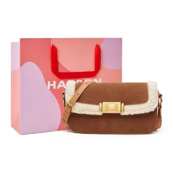 HARSON Fabric Shoulder Bag Crossbody Bag Regular Women's Brown