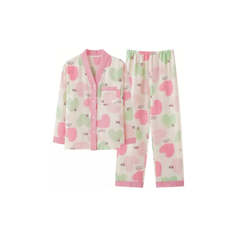 WANANNI Pajama Set Women's Pink-0