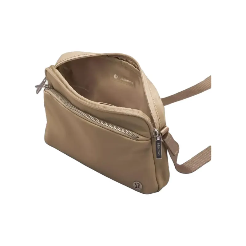 Lululemon Nylon With Recycled Polyester Shoulder Bag, Crossbody Bag Unisex Khaki-2