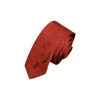 GOLDLION Polyester Ties Men's Red