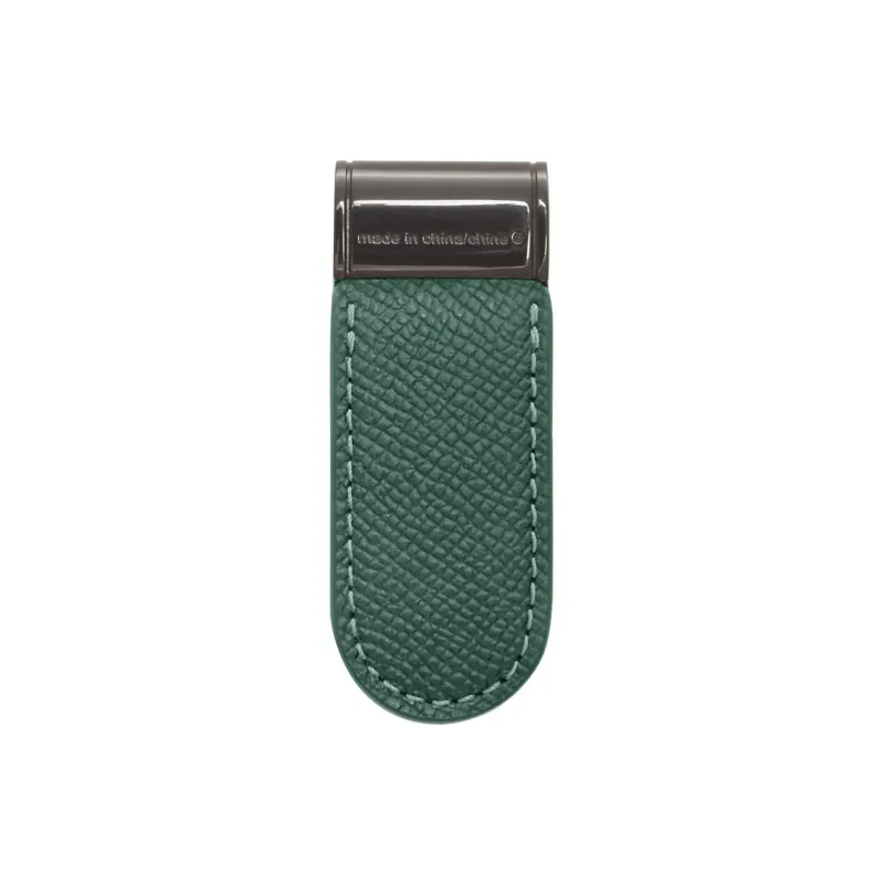 COACH Cross Grain Leather Wallet Bag Accessory Unisex Bronze & Green-1