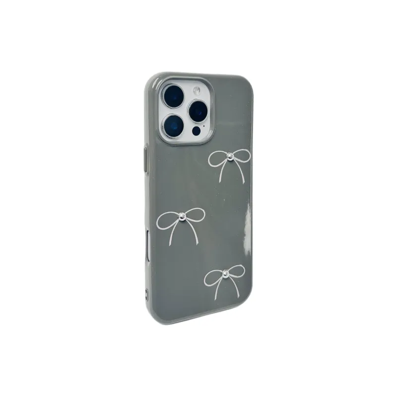 Wei Xin TPU Material Glitter Thread Bowknot Phone Cases Compatible With IPhone 16/15 Pro Max/Apple 13/14 Pro/Max-1