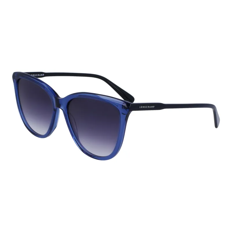LONGCHAMP Acetate Square Sunglasses Women's Blue-0