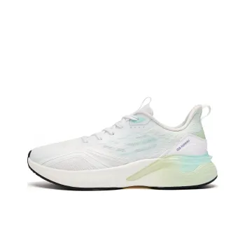 QIAODAN Boundless 5.0 Cushioning Low Top Running Shoes Women's White Green
