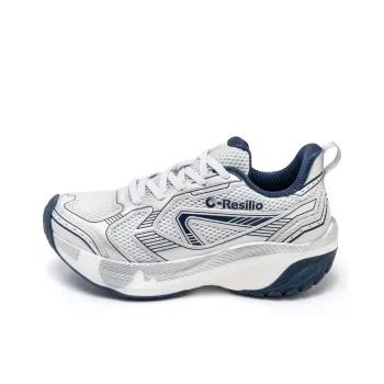 ONEMIX Cushioned Wear Resistant Coverage Low Top Chunky Sneakers Unisex Titanium Silver