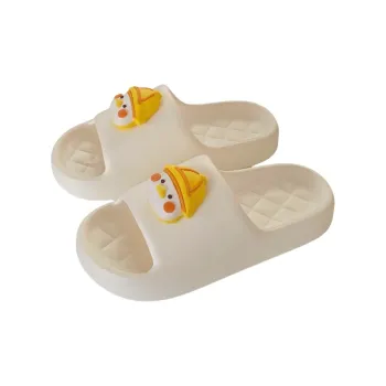 Thin Strips Slippers Unisex, Cream White