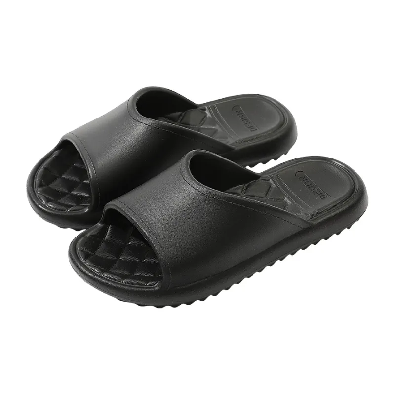 Foot Recreation Diamond Pattern Slip Resistant Comfortable Quiet EVA Minimalist Style All Season Home Slippers-8