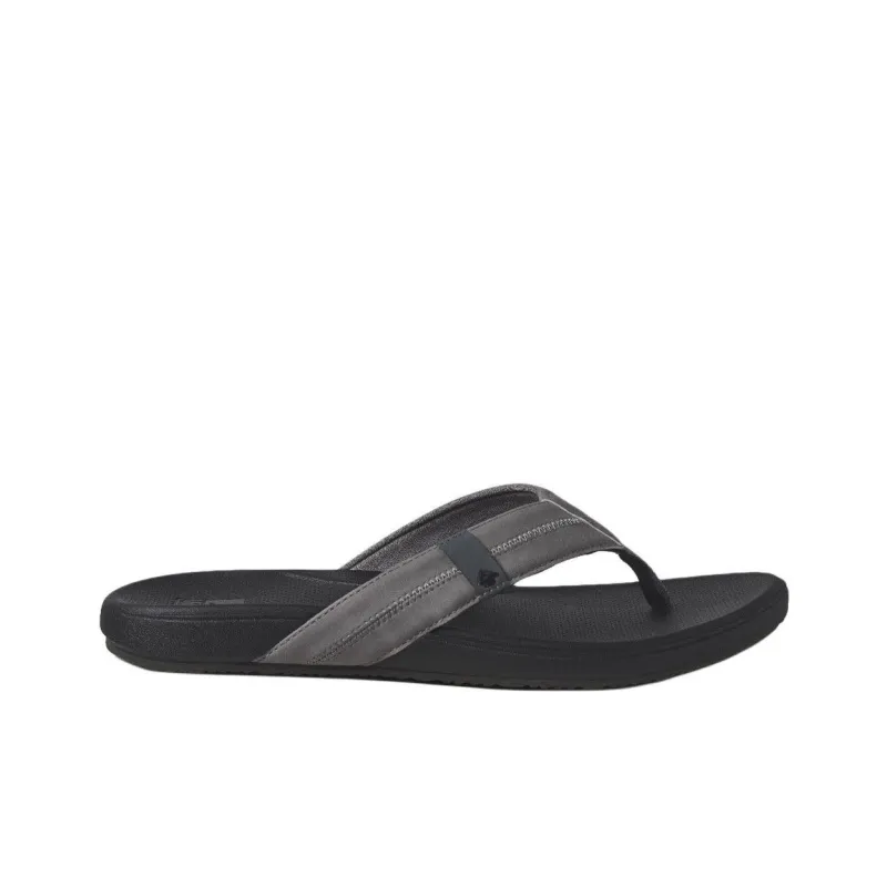 REEF Slip-Resistant Flip Flops Men's Gray Black-1
