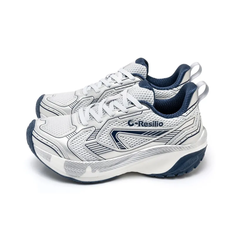 ONEMIX Cushioned Wear Resistant Coverage Low Top Chunky Sneakers Unisex Titanium Silver-2