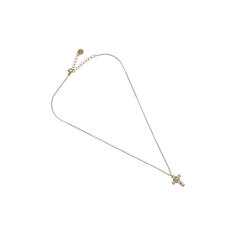 ANARTXY Zirconia Necklaces Unisex Gold-1