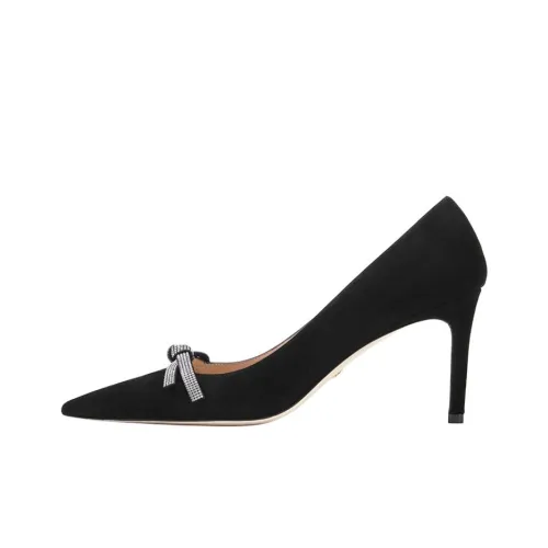 Stuart Weitzman/SW Slim Heel High Heels Women's Black