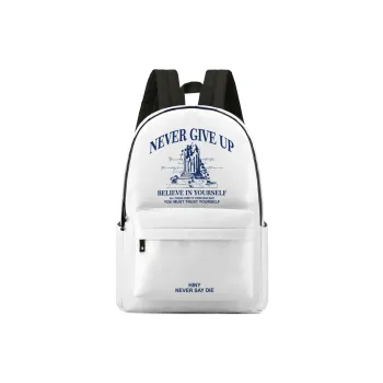 QRST Polyester Backpack Unisex White
