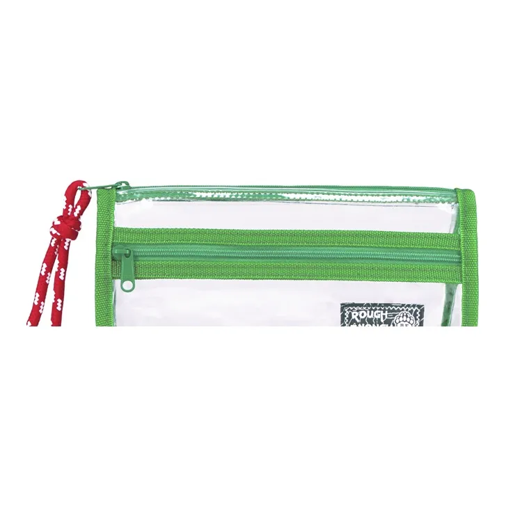Rough Enough PVC Makeup Bag Pen Pouch Storage Bag Toiletry Bag Regular Unisex Transparent-2