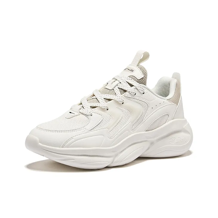Erke Casual Shoes Women's Low Top Microcrystal White Pumice Gray-2
