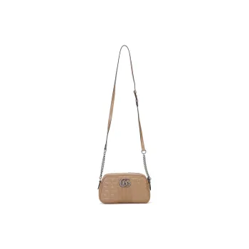 GUCCI GG Marmont Leather Crossbody Bag, Shoulder Bag Women's Rose Beige