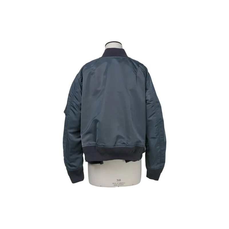 Sacai Nylon Twill Blouson 'Blue Grey'-1