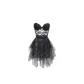 ◆Ballet Music◆ Black[Steel Cup Cotton Pad Dress+Transparent Shoulder Strap *2+Tulle Skirt+T Pants]