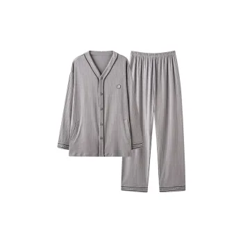XIAFENYAN Pajama Set Men's Gray