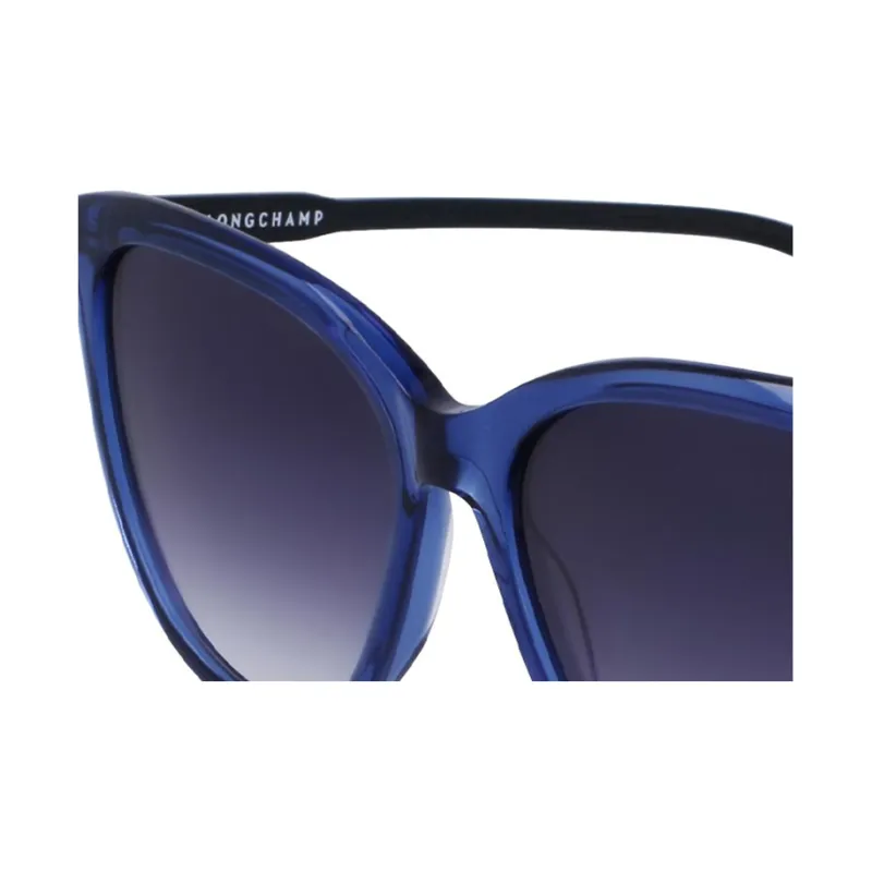 LONGCHAMP Acetate Square Sunglasses Women's Blue-1