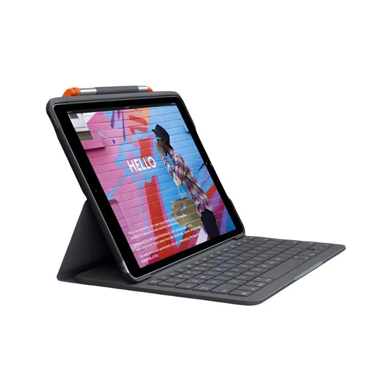 Logitech Fabric And Durable Plastic Compatible With IPad 10.2 Inches Tablet Protective Cases-0