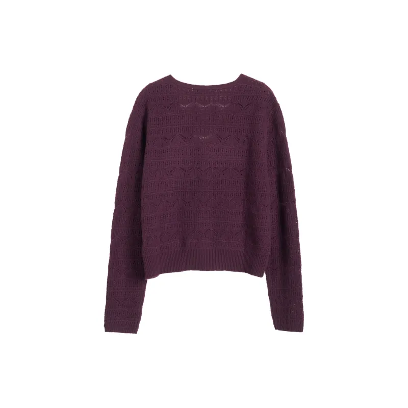 Olrain Knitwear Women's Burgundy-1