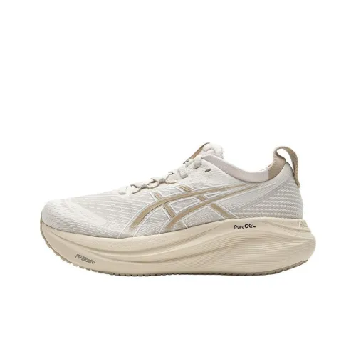 Asics Anti Slip Wear Resistant Low Top Casual Running Shoes Women's Brown Gray