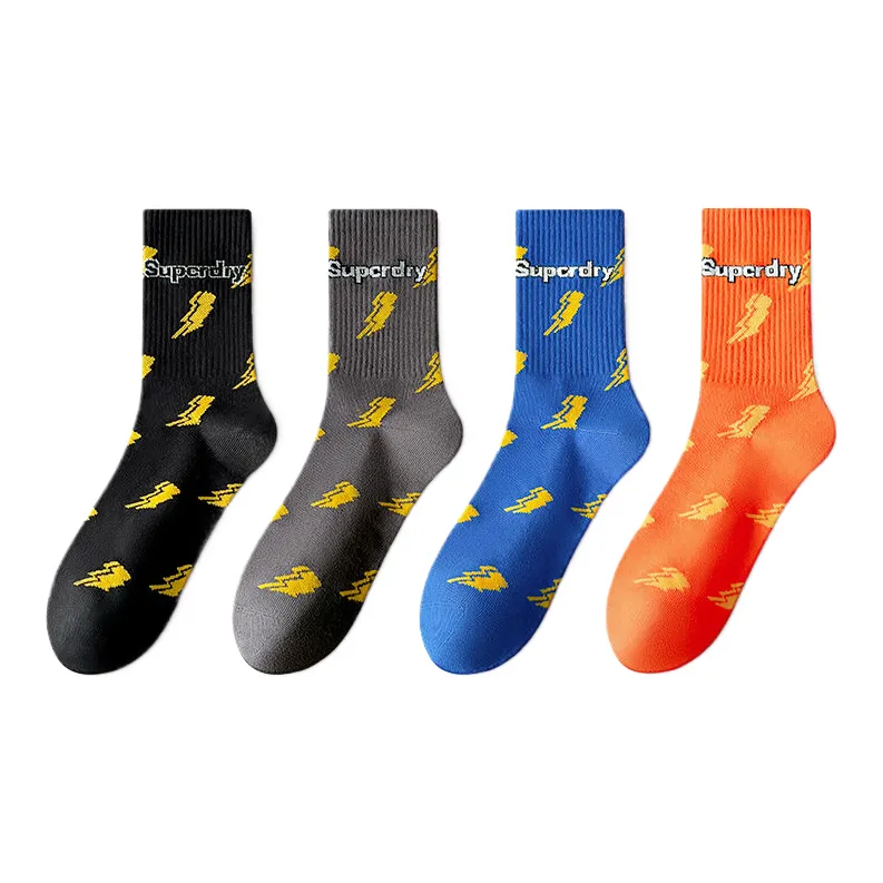 Cotton Gene Mid Calf Socks Men's 4 Pack-1