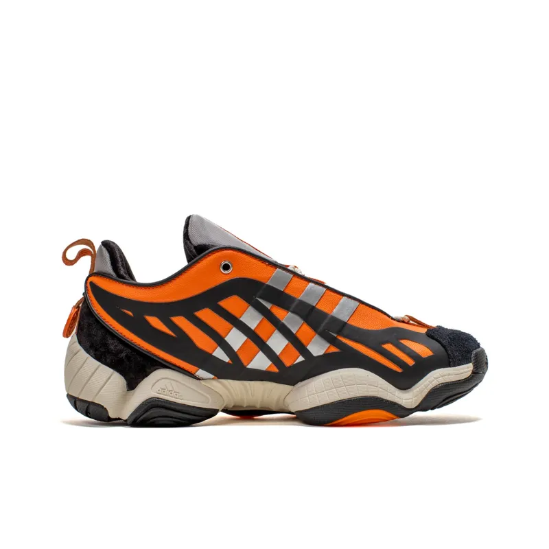Adidas Anti-Slip Wear-Resistant Low-Top Basketball Shoes Unisex Orange Black-1