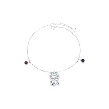 Onakiiko S925 Silver Anklets Unisex