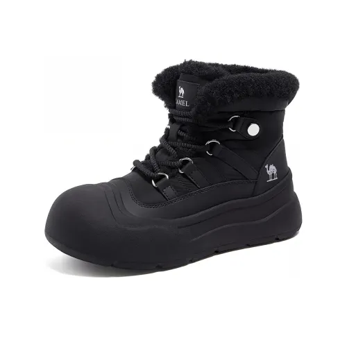 CAMEL Warm Wear-Resistant Height Increasing Snow Boots Women's Black