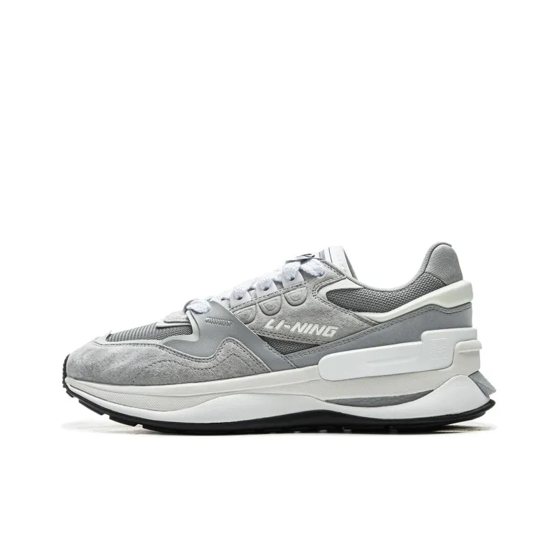 LiNing 001 Innocence V2 Lightweight Rebound Low-Top Casual Shoes Men's Gray-0