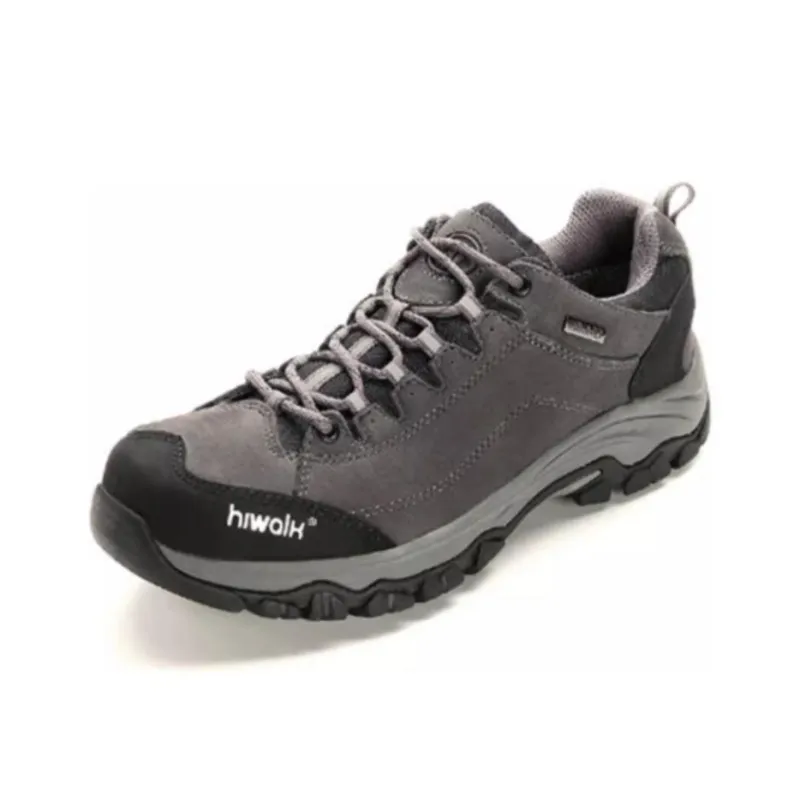 HIWALK Anti Slip And Wear Resistant Water Resistant Low Top Outdoor Shoes Men's Gray-1