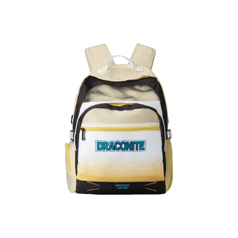 DRACONITE Polyester Student Backpack Backpack Multi-Compartment Backpack Unisex Cerulean White-9