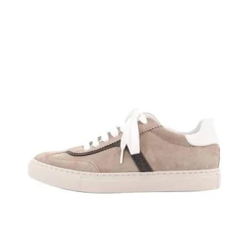 Brunello Cucinelli Bead Embellished Lace Up Sneakers Women's