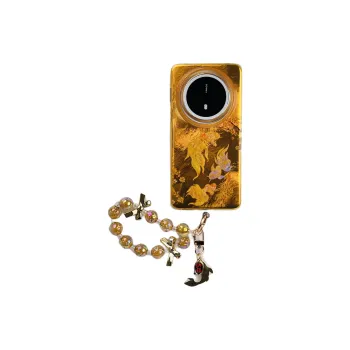 Wei Xin Acrylic Material Gold Begonia Flower Koi Fish Phone Cases Compatible With Huawei Mate 70/60 Pro/Pura 70/70 Pro+